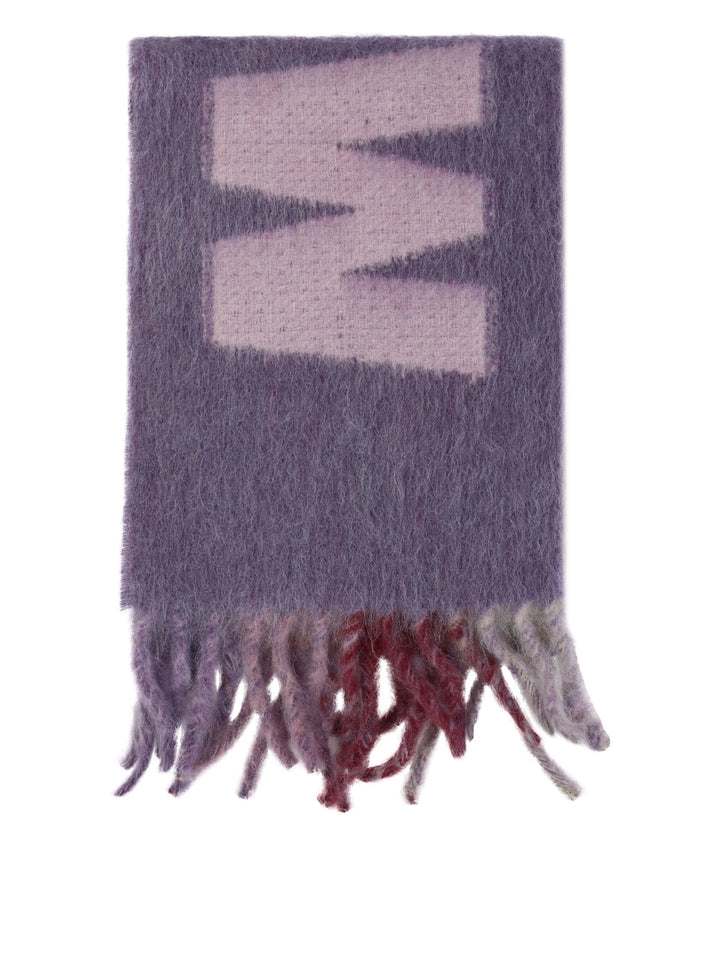 Scarf With Logo Scarves Purple