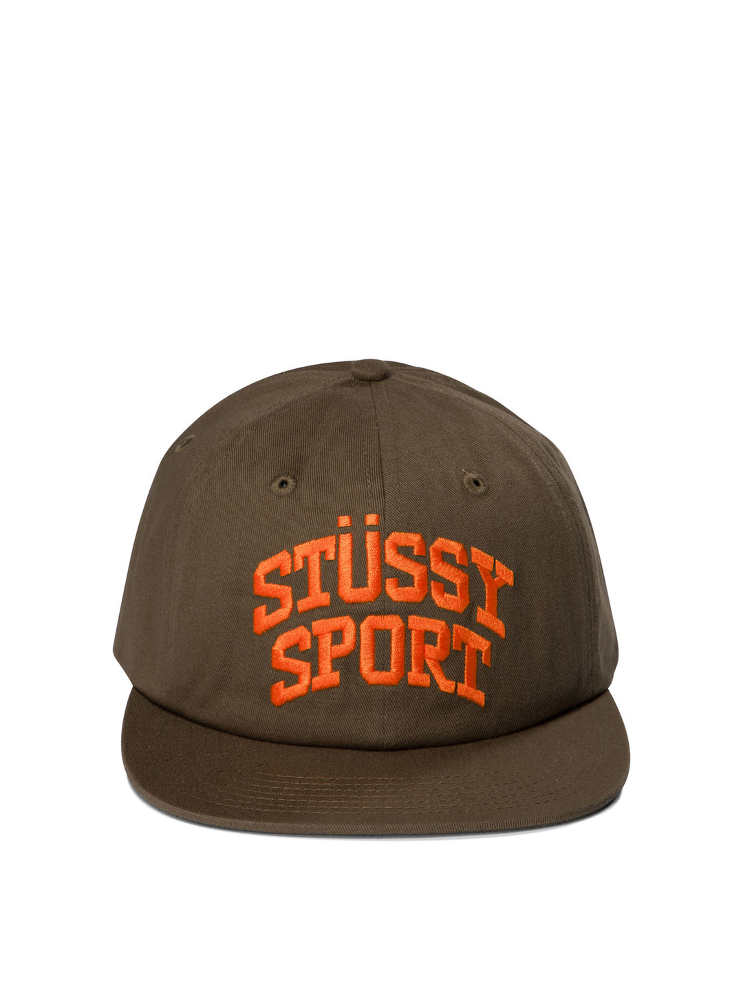 Mid-Depth Sport Snapback Hats Brown