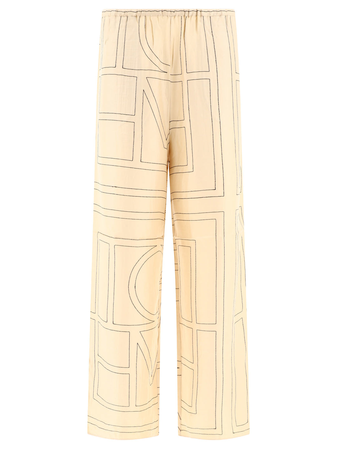 Monogram Trousers Beige