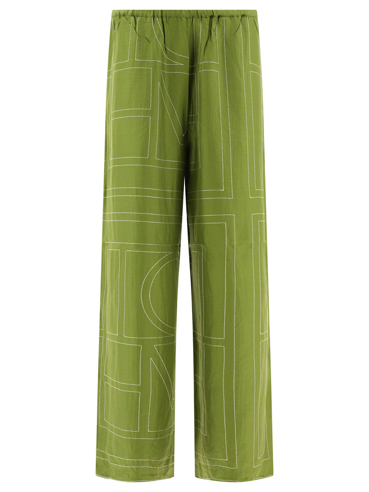 Monogram Trousers Green