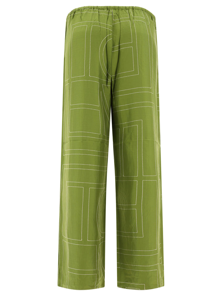 Monogram Trousers Green