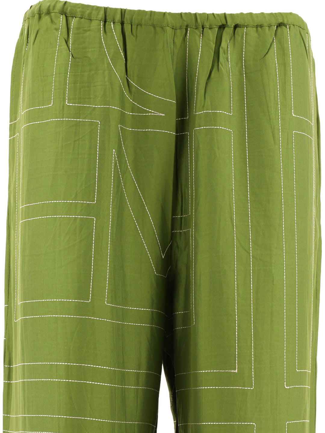 Monogram Trousers Green