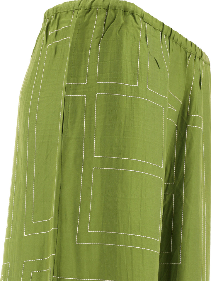 Monogram Trousers Green