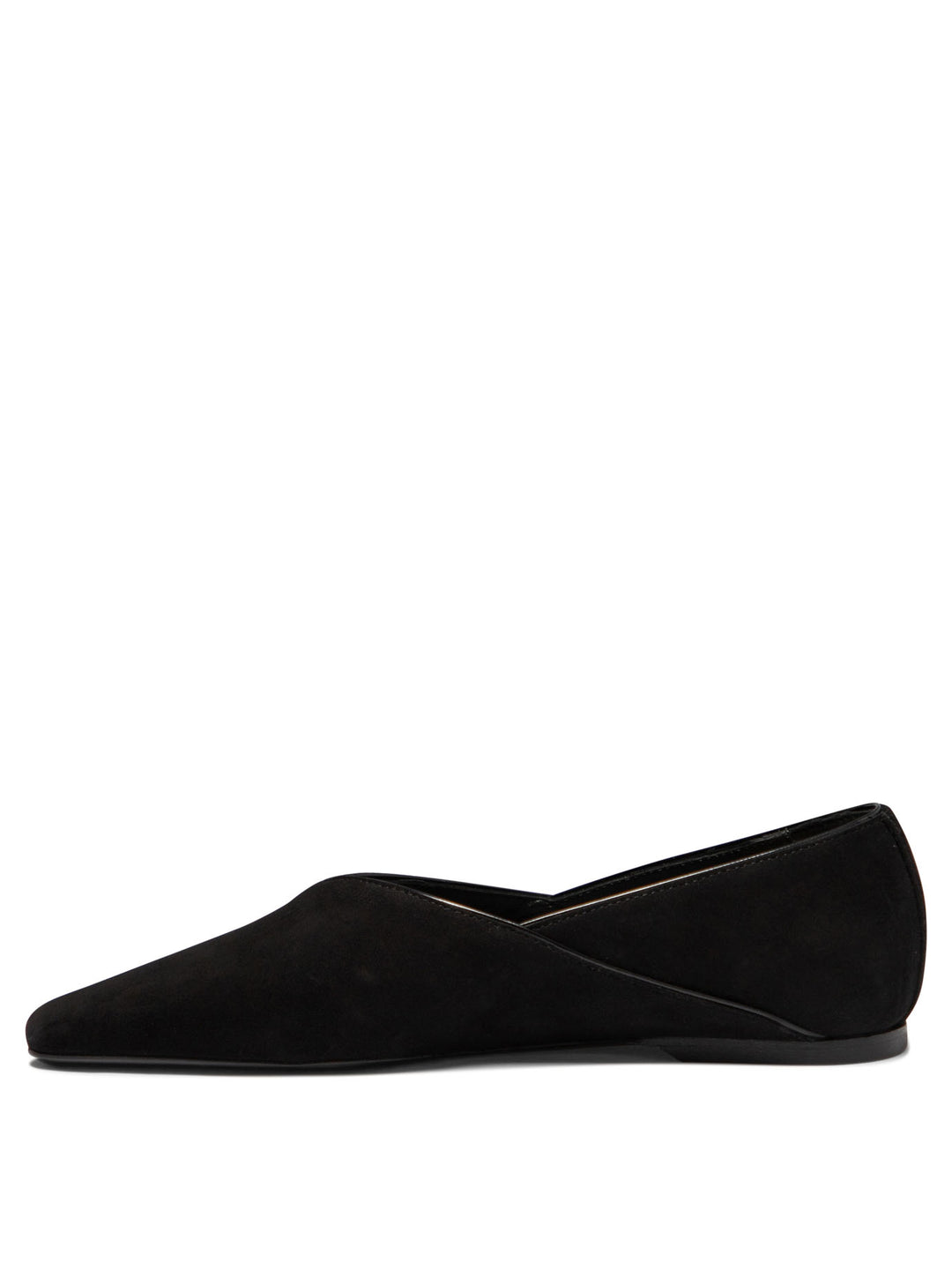 Suede Ballet Flats Ballerinas Black