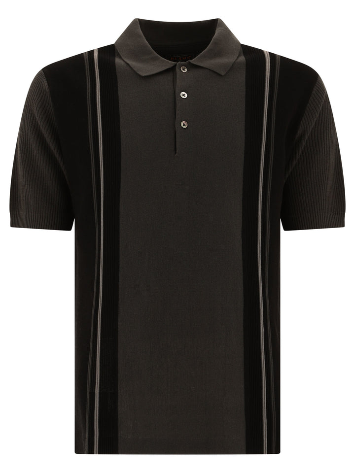 Knit Polo Shirt Polo Shirts Black