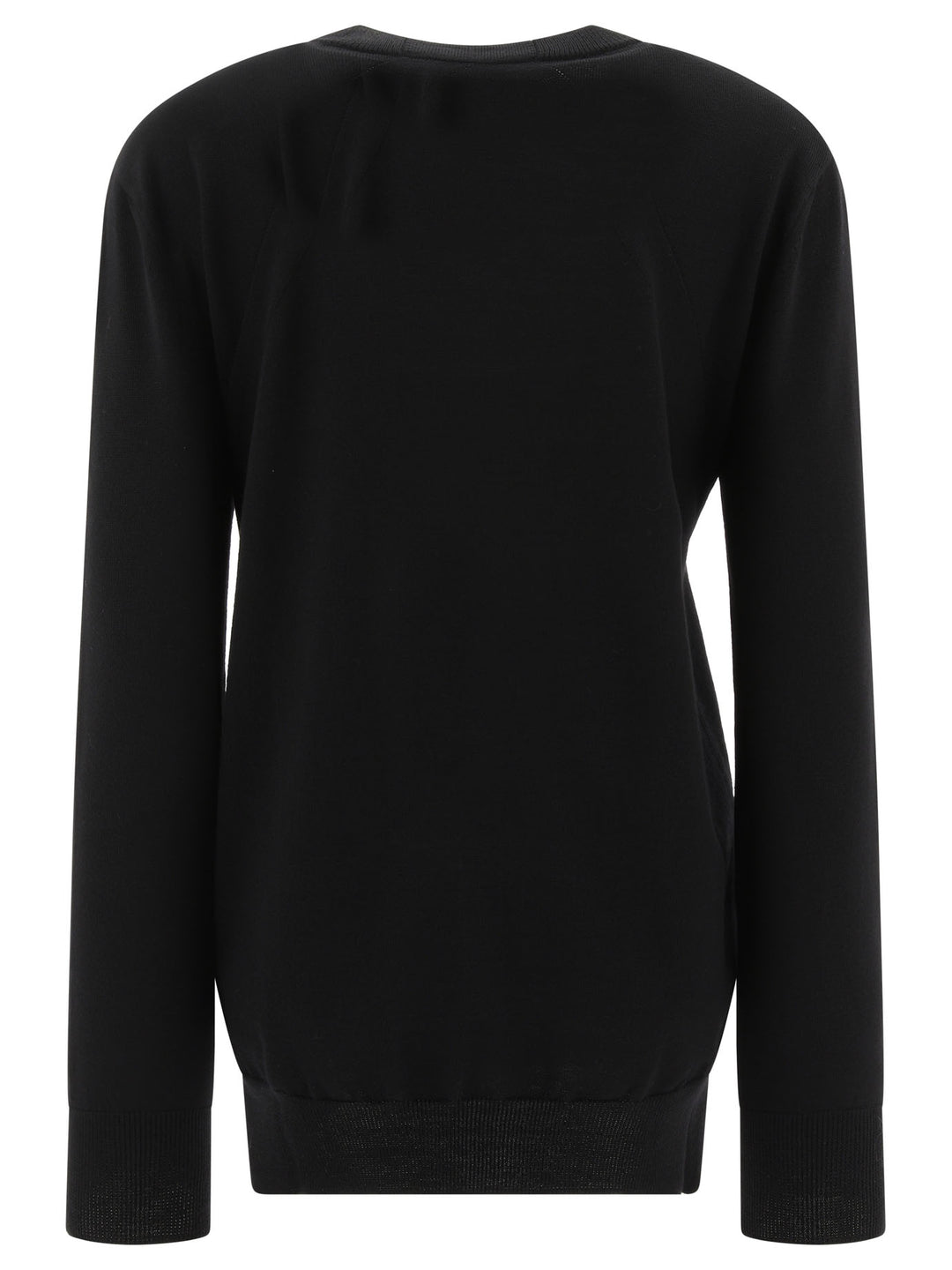 Medium-Weight Crewneck Sweater Knitwear Black