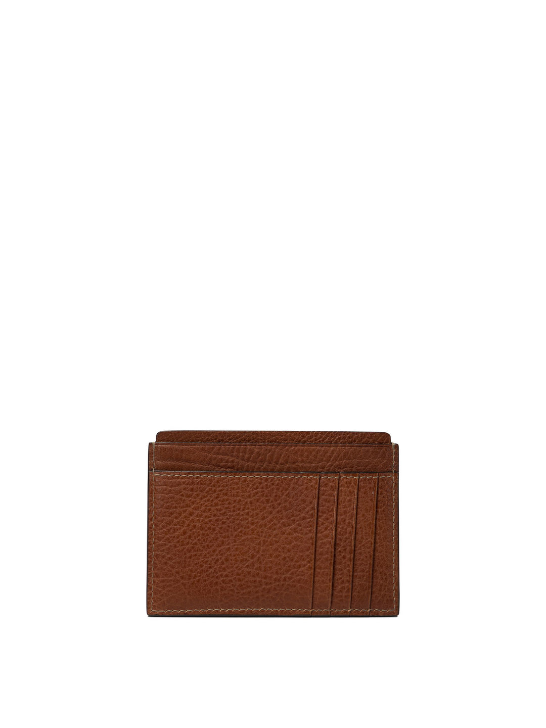 Grained Calfskin Slim Card Holder Wallets & Card Holders Brown