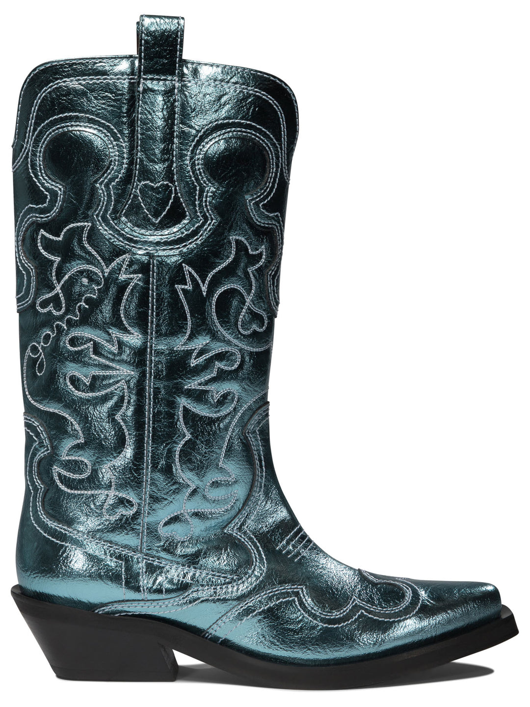 Western-Embroidered Boots Stivali & Stivaletti Light Blue