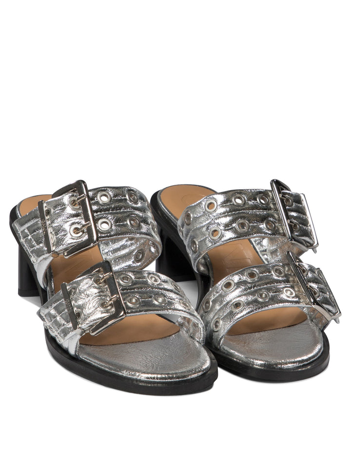 Buckle Sandals Silver