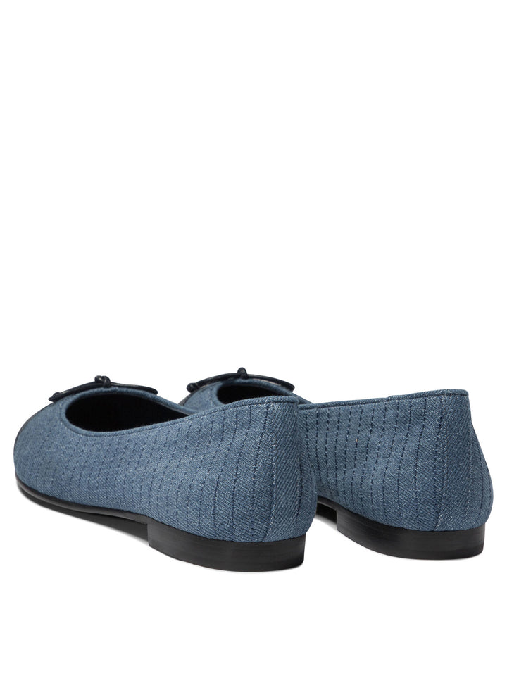 Cap-Toe Ballerinas Blue