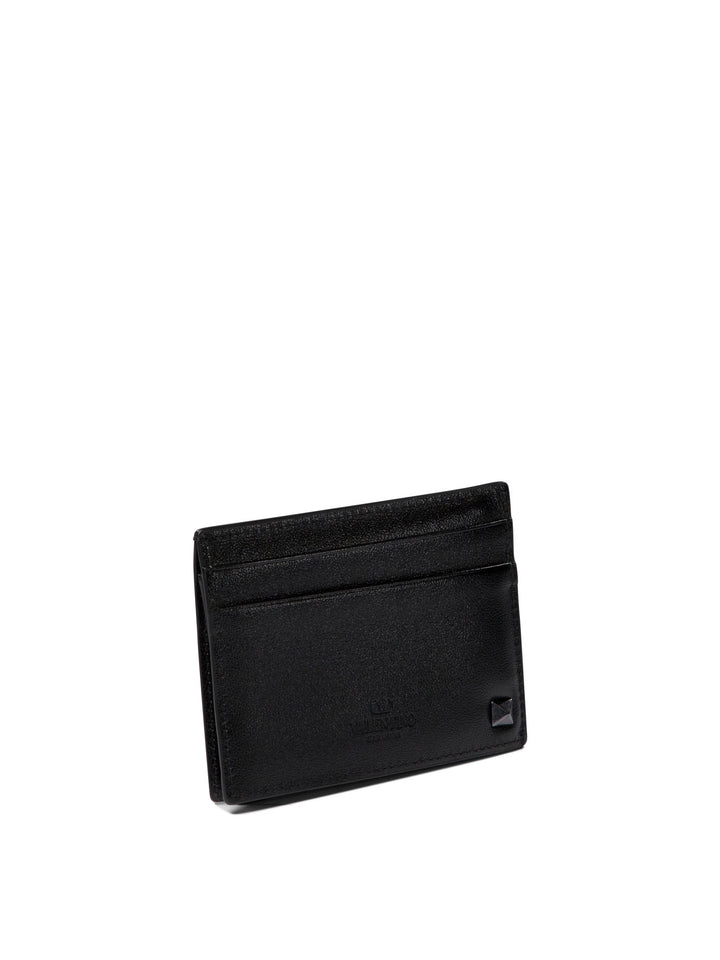 Rockstud Wallets & Card Holders Black