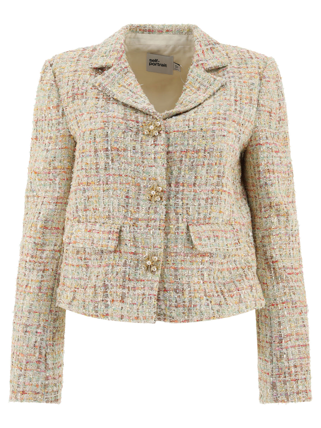 Bouclè Jacket Jackets Beige