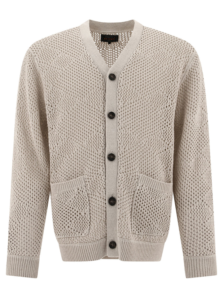 Argyle Mesh Knitwear Beige