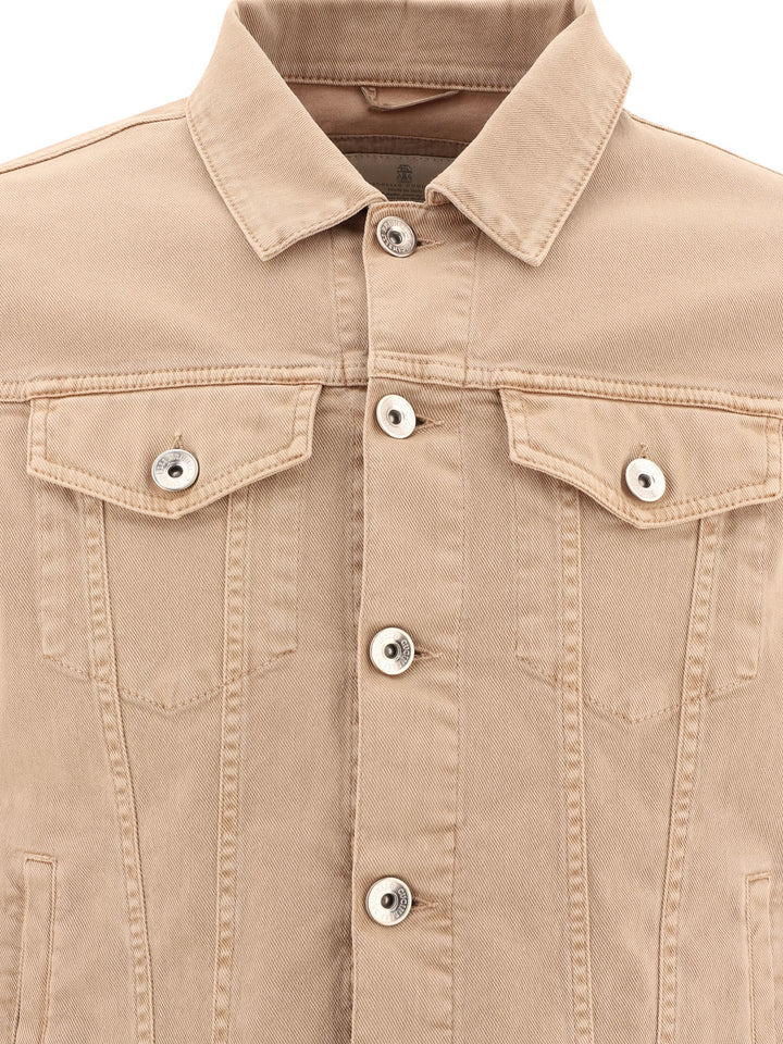 Lightweight Denim Jacket Jackets Beige