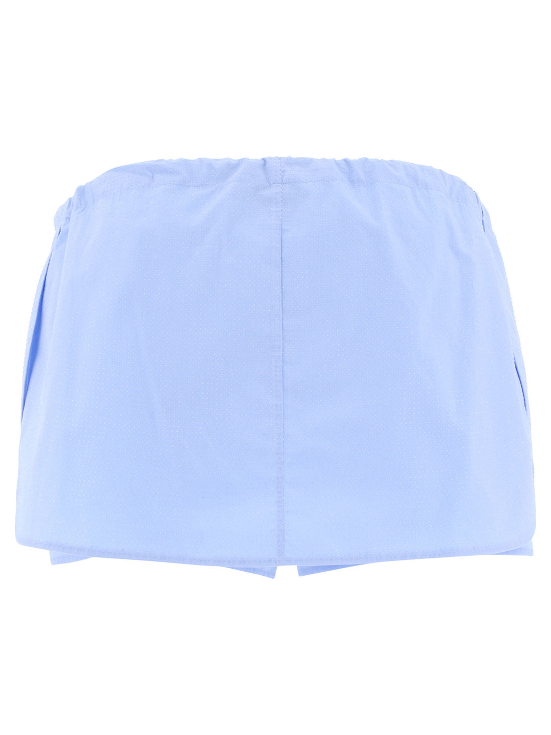 Drawstring Skort With Crystal Hotfix Short Light Blue