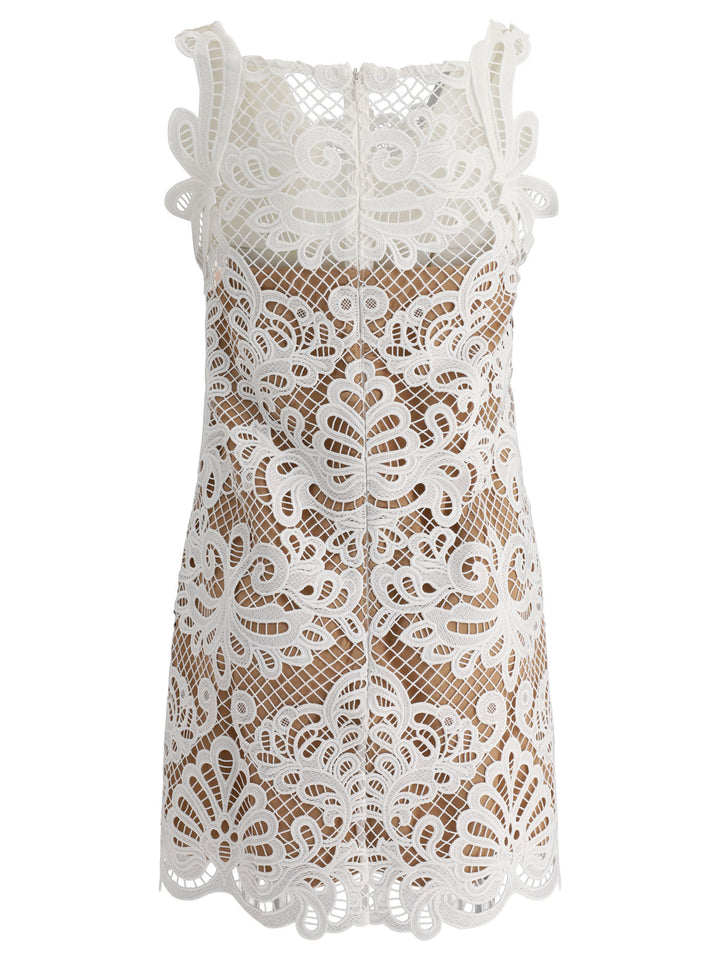 Guipure Lace Dress Dresses White