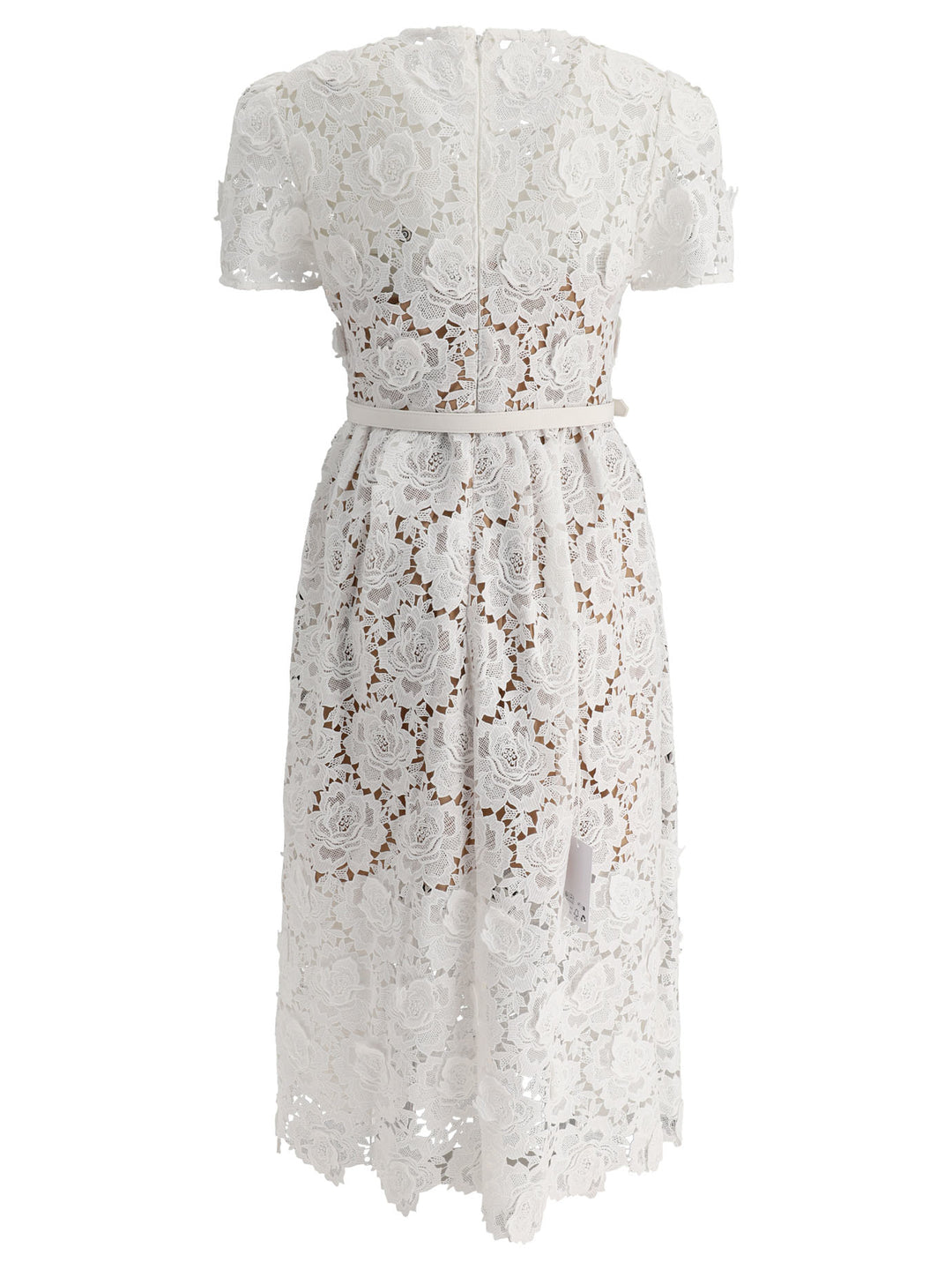 Floral Lace Dress Dresses White