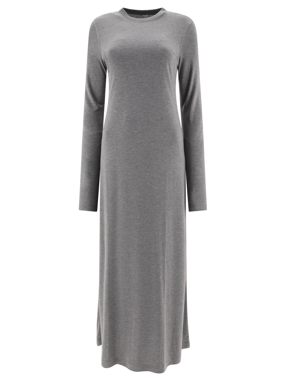 Long-Sleeve Jersey Dress Dresses Grey