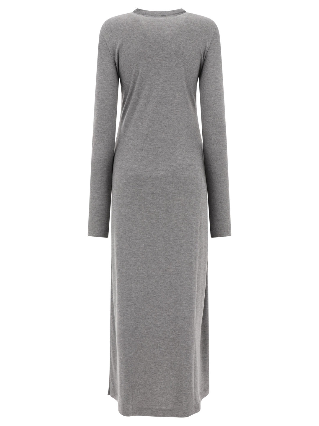 Long-Sleeve Jersey Dress Dresses Grey