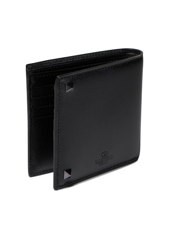 Rockstud Wallets & Card Holders Black