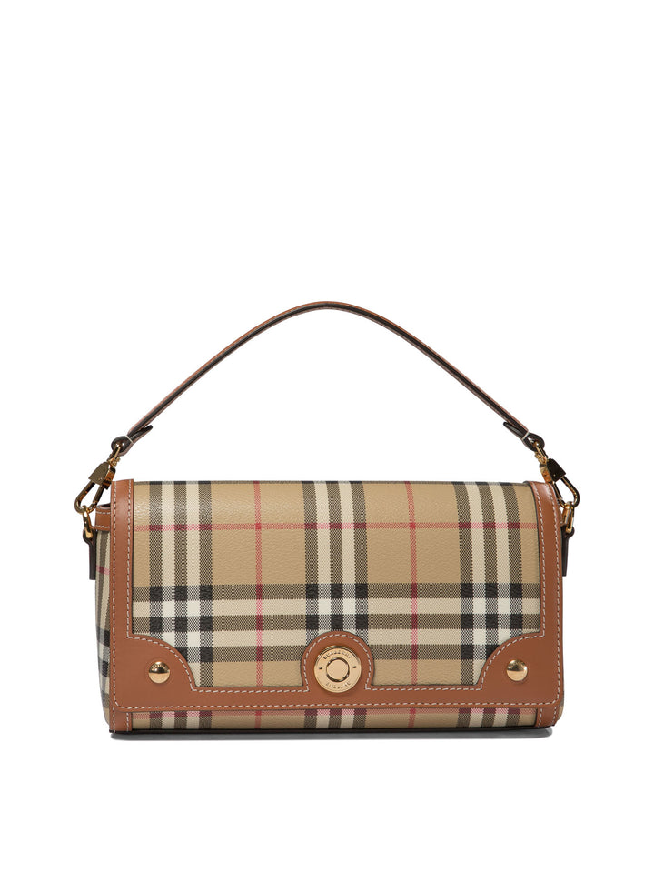 Note Crossbody Bags Beige