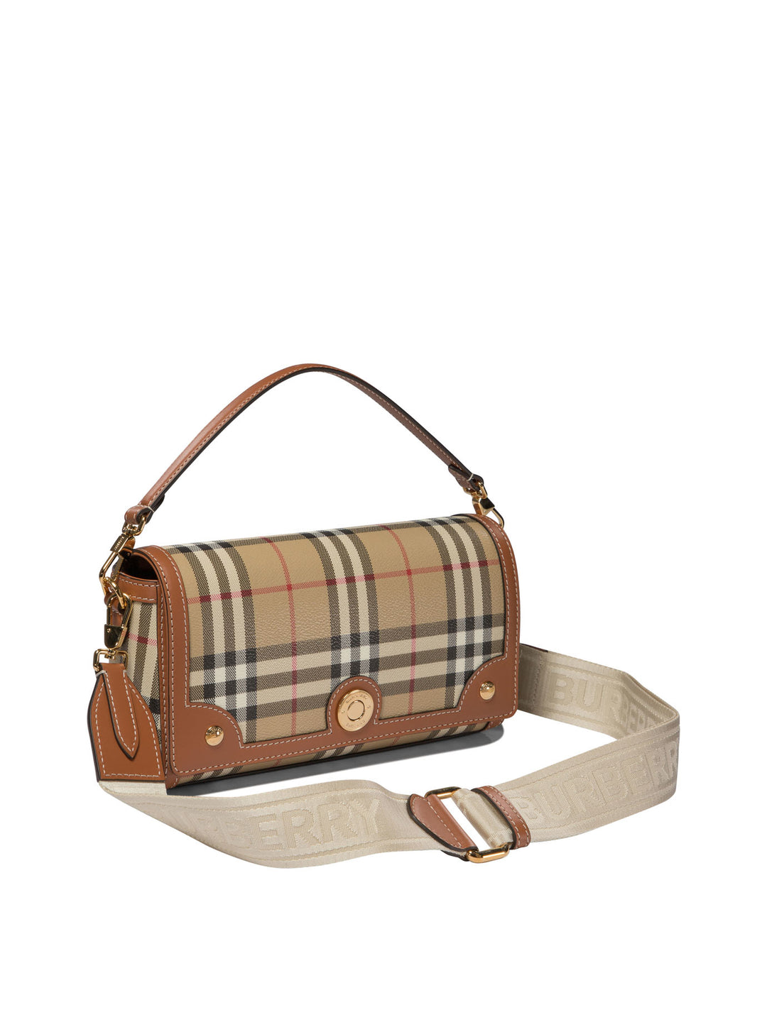 Note Crossbody Bags Beige