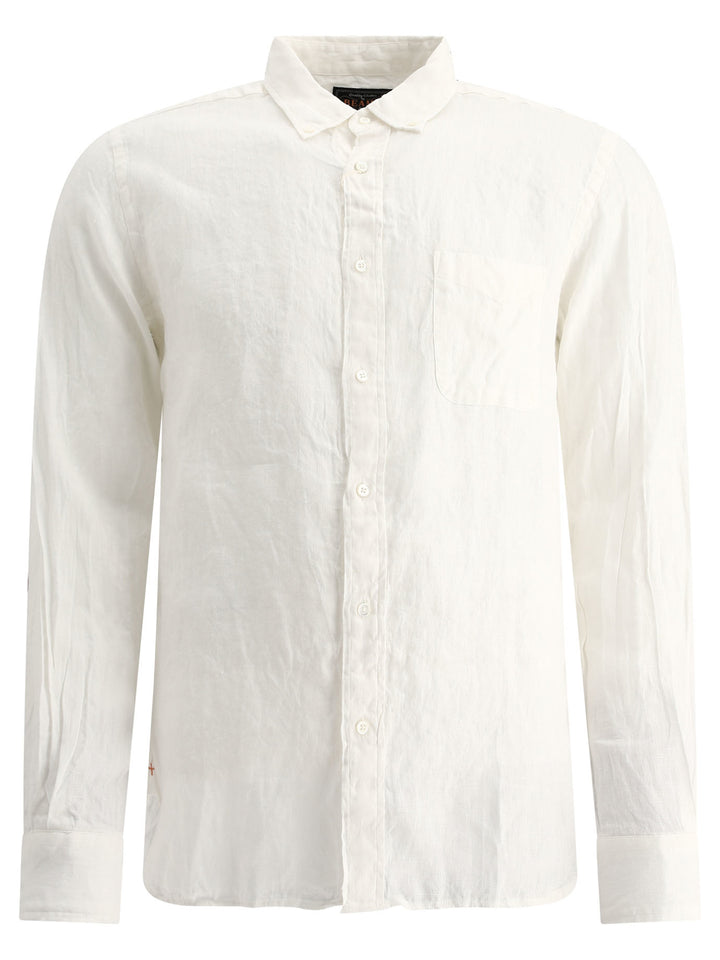 Oxford Linen Shirt Shirts White