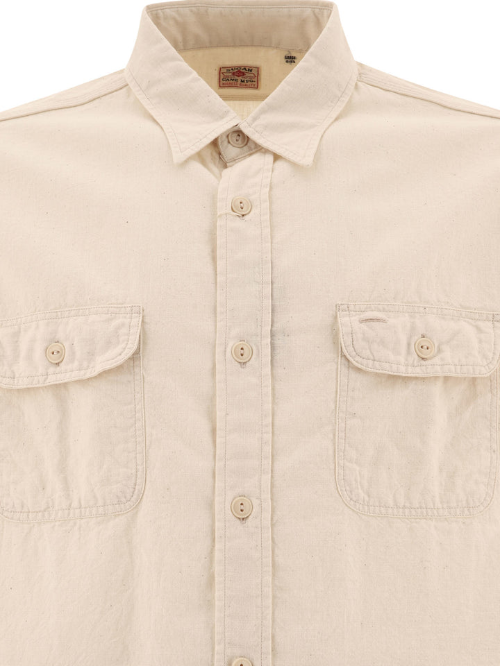 Chambray Shirt Shirts Beige