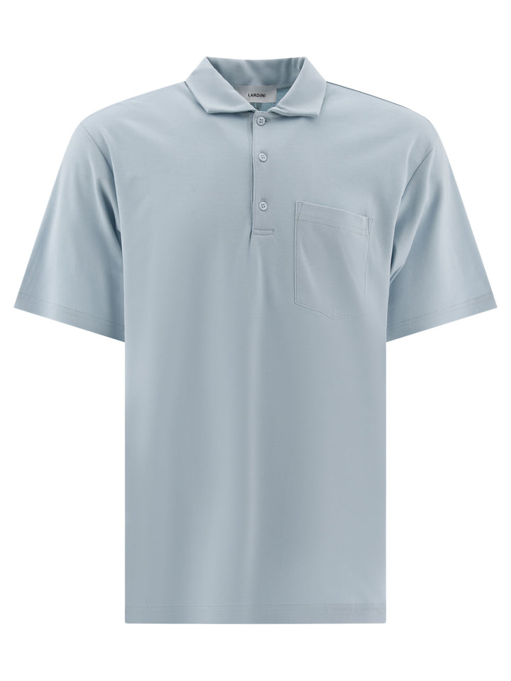 Polo Shirt With Chest Pocket Polo Shirts Light Blue