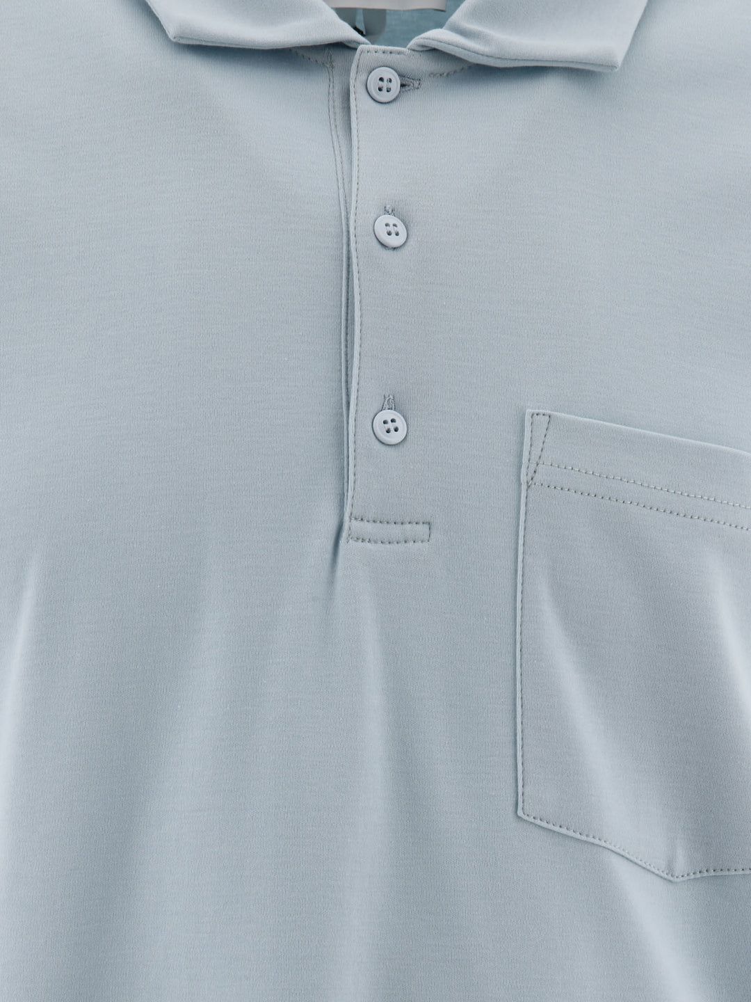 Polo Shirt With Chest Pocket Polo Shirts Light Blue