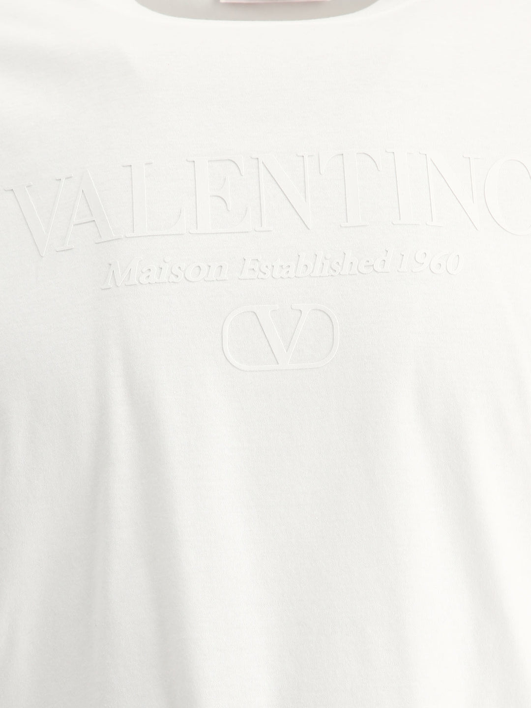 T-Shirt With Rubberized Logo Print T-Shirts White