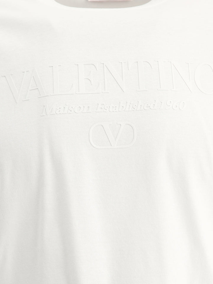 T-Shirt With Rubberized Logo Print T-Shirts White