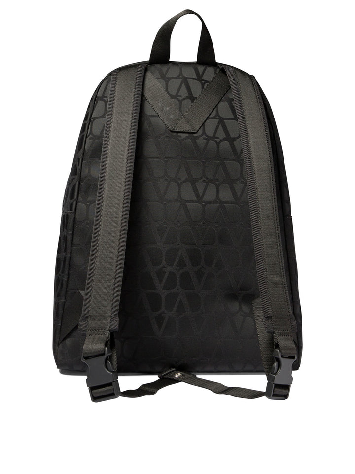 Backpack In Toile Iconographe Technical Fabric Backpacks Black