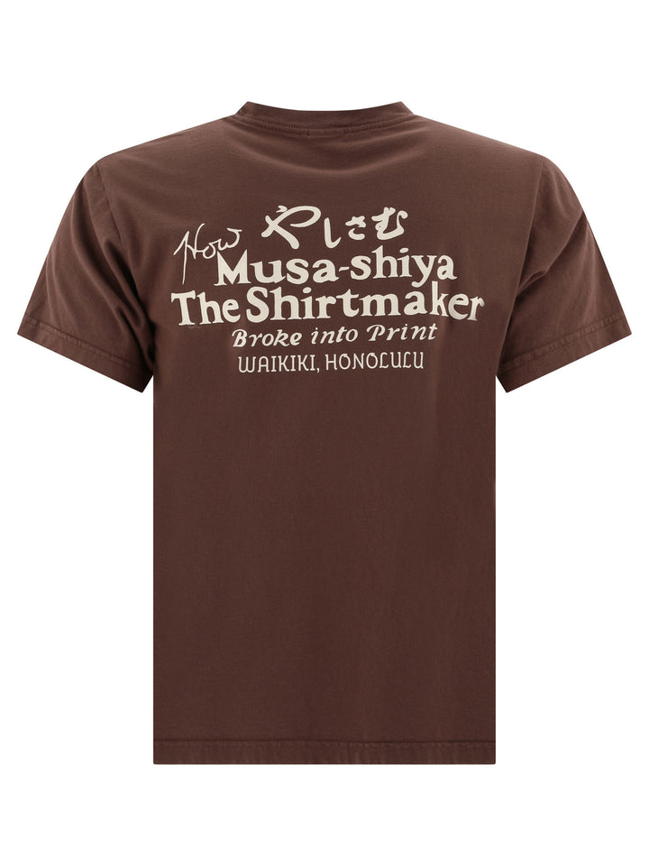 Musashiya T-Shirts Brown