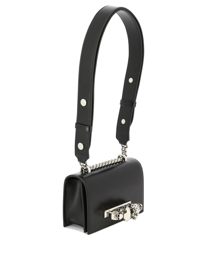 The Biker Mini Jewelled Crossbody Bags Black