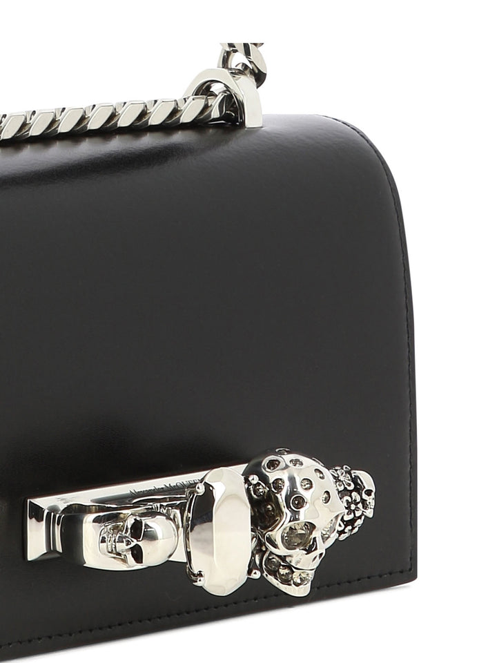 The Biker Mini Jewelled Crossbody Bags Black