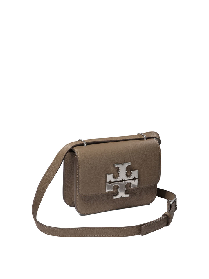 Eleanor Pebbled Small Crossbody Bags Beige