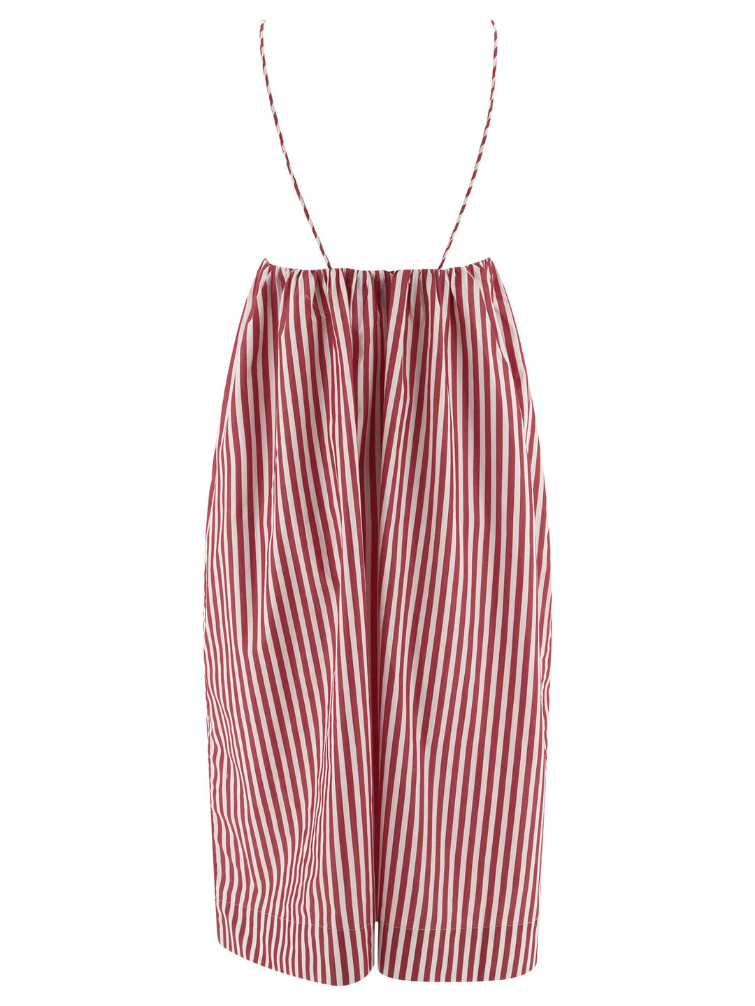 Striped Midi Dress Dresses Red