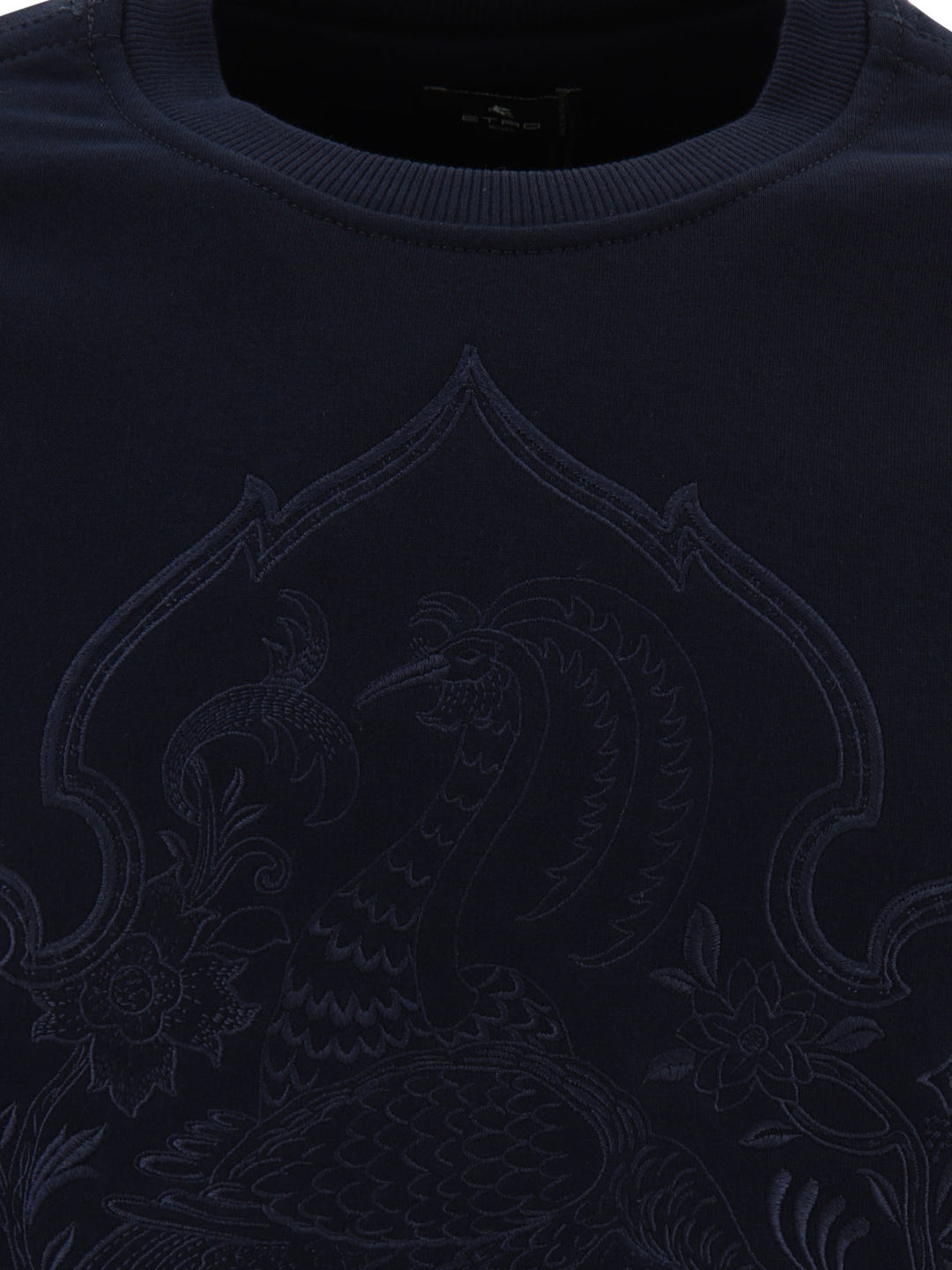 Sweatshirt With Embroidered Logo Sweatshirts Blue