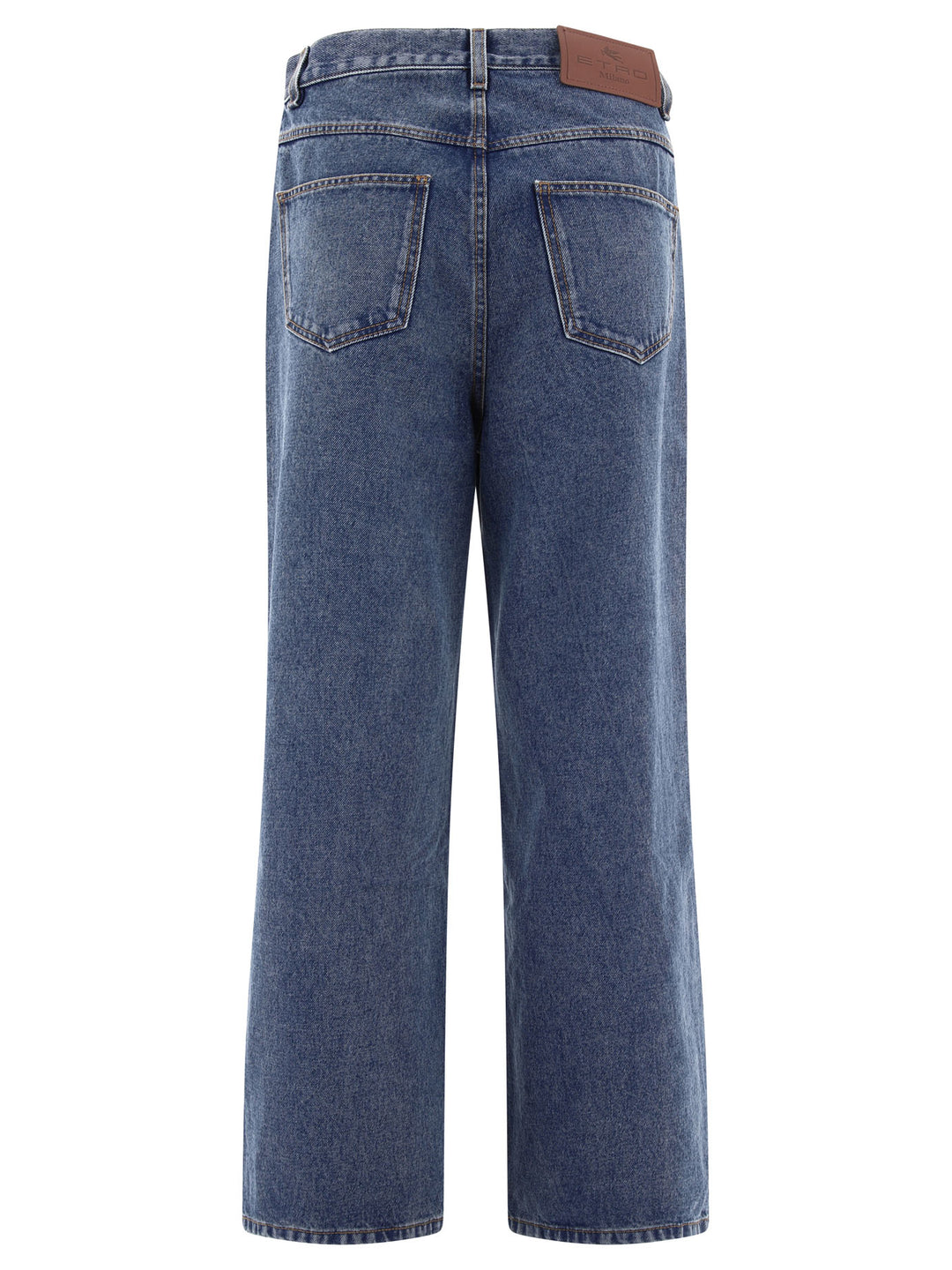 Wide-Leg Jeans Light Blue