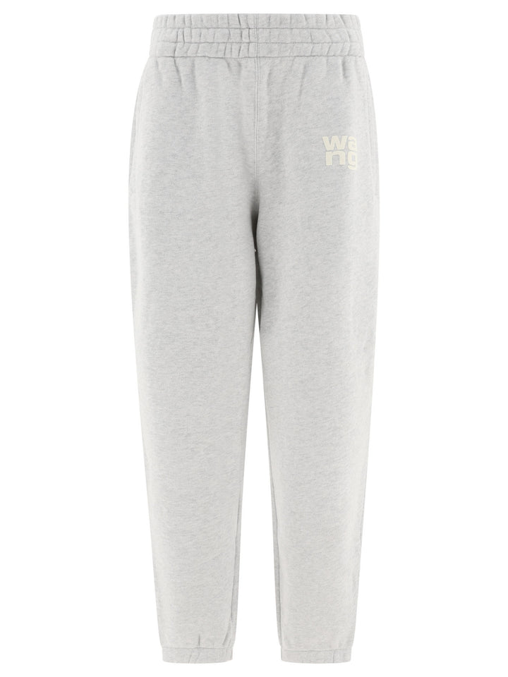 Joggers With Rubberised Logo Trousers Grey