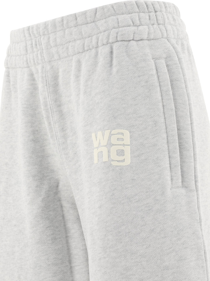 Joggers With Rubberised Logo Trousers Grey