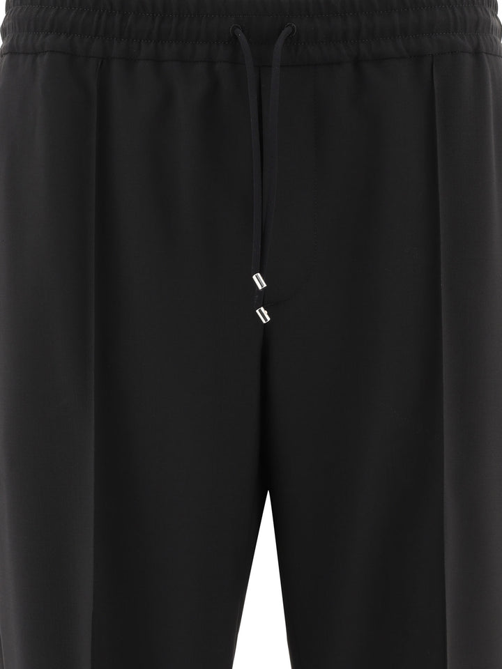 Wool Joggers Trousers Black