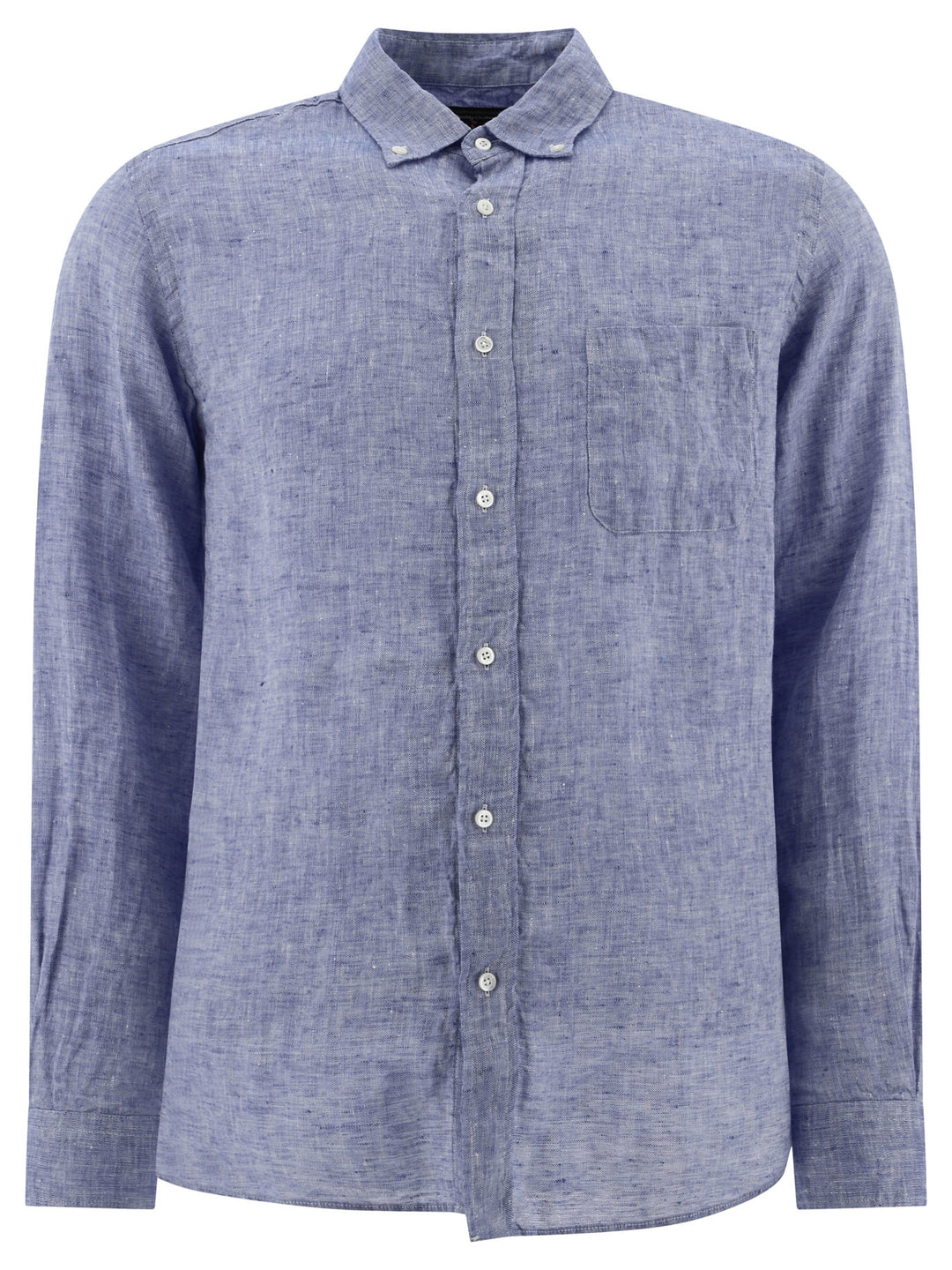 Oxford Linen Shirt Shirts Blue