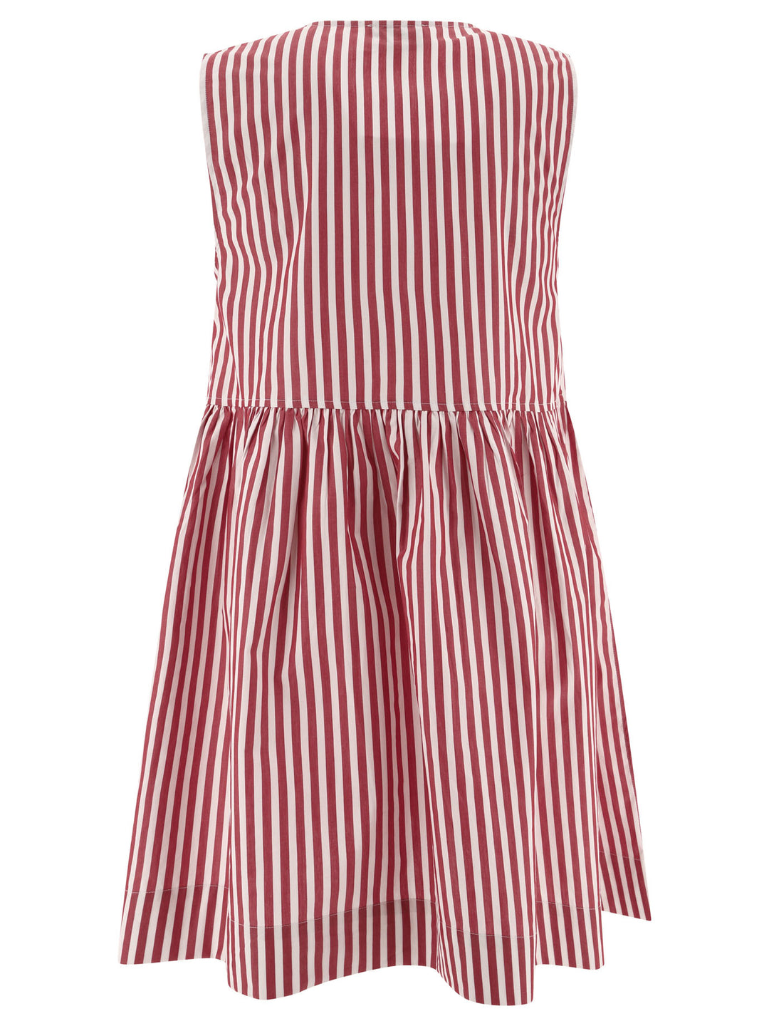 Striped Dress With Bows Dresses Red