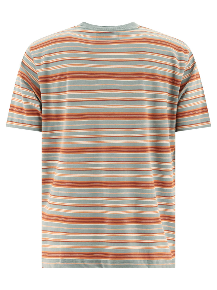 Multi Stripe Pocket T-Shirts Grey