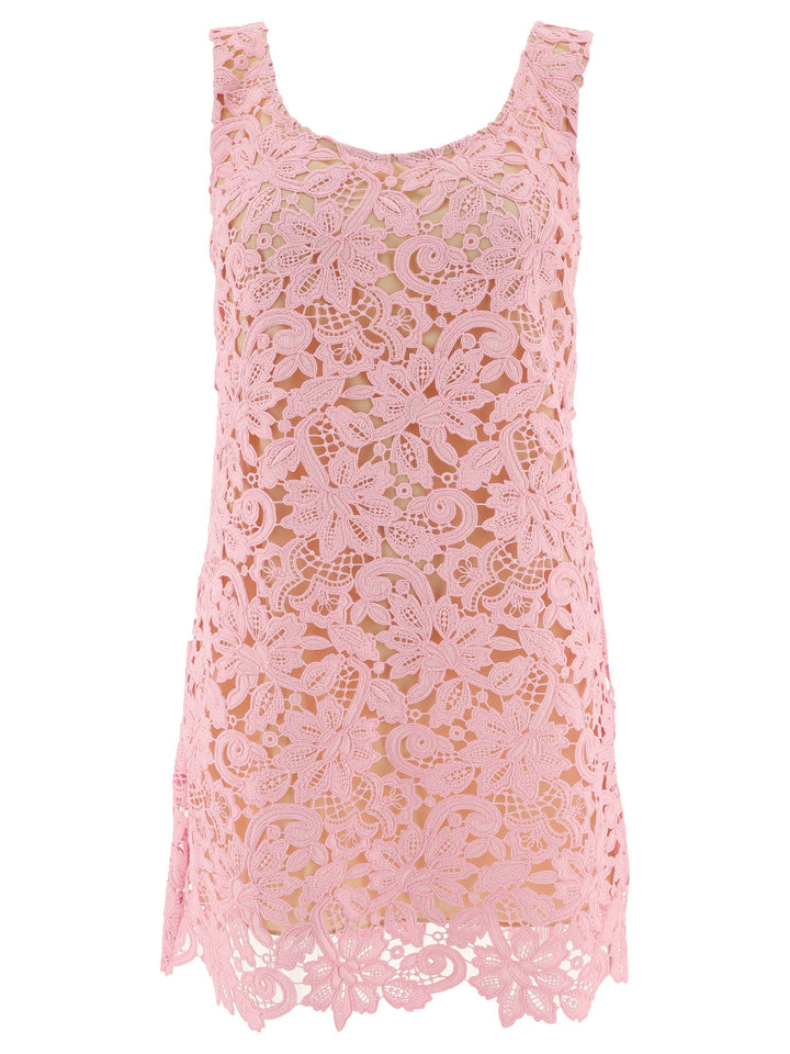 Floral Lace Dress Dresses Pink