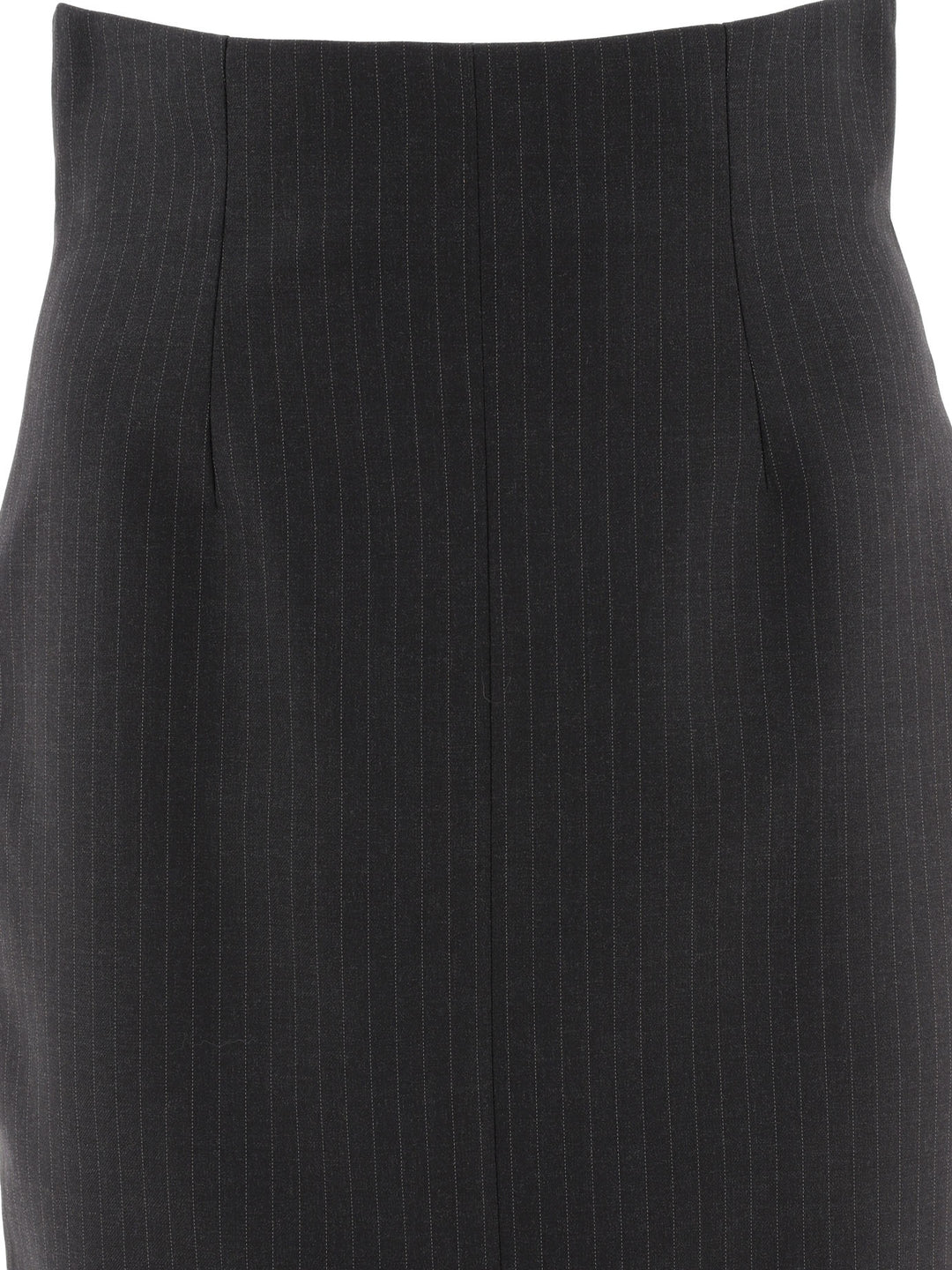 Pinstriped Pencil Skirt Skirts Grey