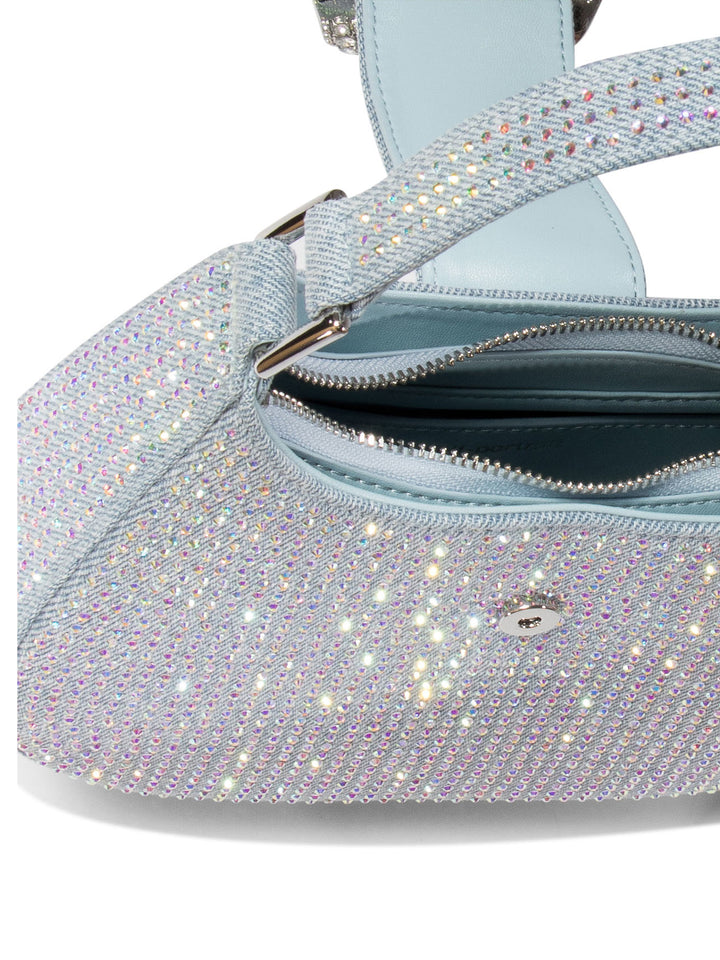 Crescent Shoulder Bags Light Blue