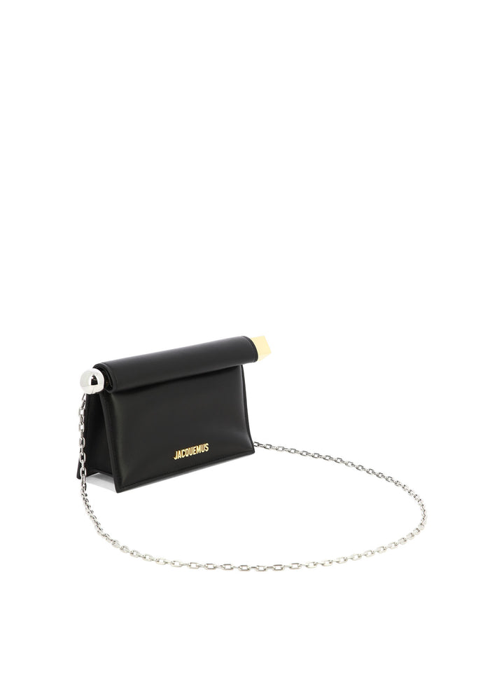 La Petite Pochette Rond Carré Clutches Black